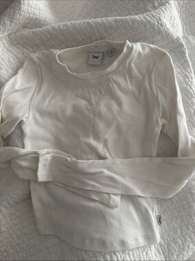 Aritzia TNA Women's Ribbed Crewneck Long-Sleeve Top